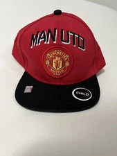 New Official Manchester United Kids Snapback Adjustable Hat Soccer Football