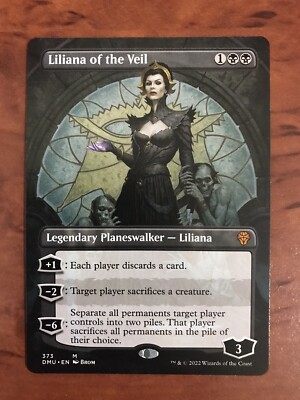 Liliana of the Veil Full Art Extended Borderless MTG Magic Card NM Near Mint DMU | eBay UK Liliana of the Veil Full Art Extended Borderless MTG Magic Card NM Near Mint DMU | eBay UK