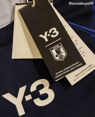 Adidas Men's Y-3 Japan Home Soccer Jersey, IU0964, Legend Ink
