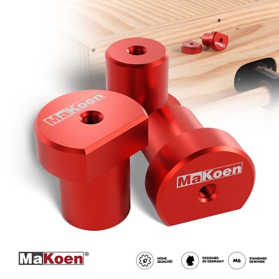 MaKoen Bench Dogs 3er Set Bankhaken Ø20mm   Ø30mm + M6 Innengewinde für Zubehör