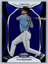 2023 panini chronicles baseball kyle manzardo certified blue rc 5/99 #37
