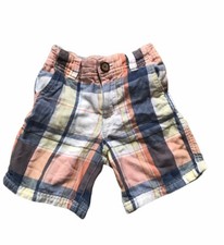 Baby Gap Shorts Boys 18-24 Months Plaid Mid Rise Regular Fit Flat Front Pockets
