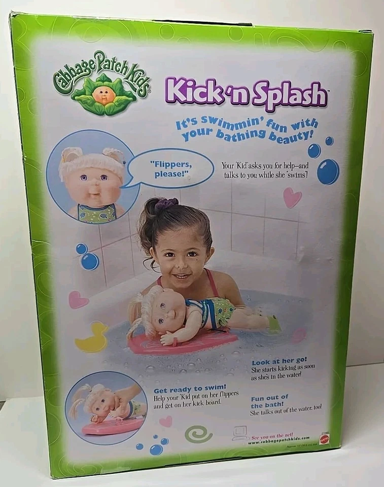 Vintage 2000. Cabbage Patch Kids, Kick 'n Splash. Barbara Hanna, nueva en caja Foto 4 de 4