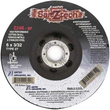 United Abrasives SAIT 22644 6x3/32x7/8 Z24R Z-Tech Cutting Wheels 25 pack