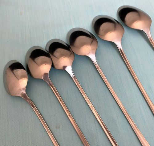6 cucharas de té helado COLONIAL ARTISTRY DE LUJO HH Oneida cubiertos de acero inoxidable 7 1/2" - Imagen 5 de 6