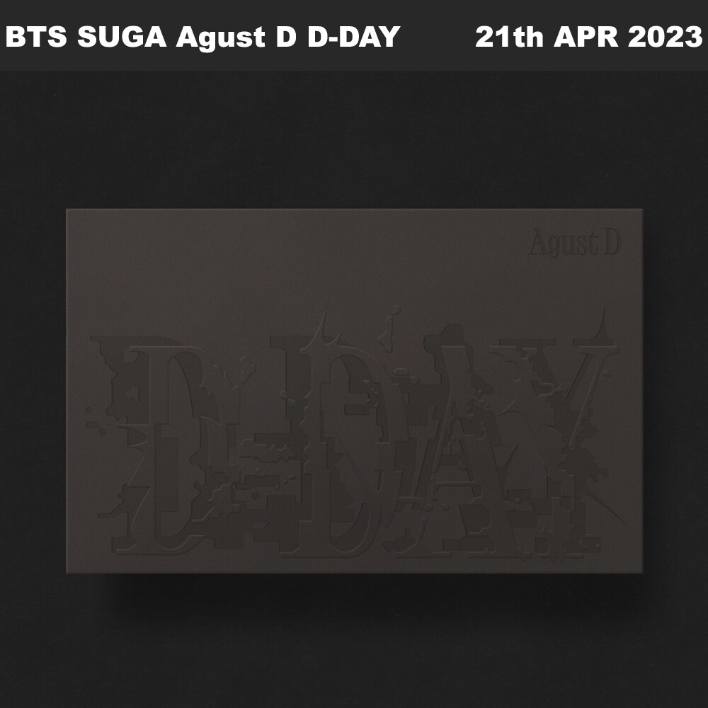 BTS SUGA Agust D D-DAY Random CD+Photobook+Photocard+Etc+Tracking