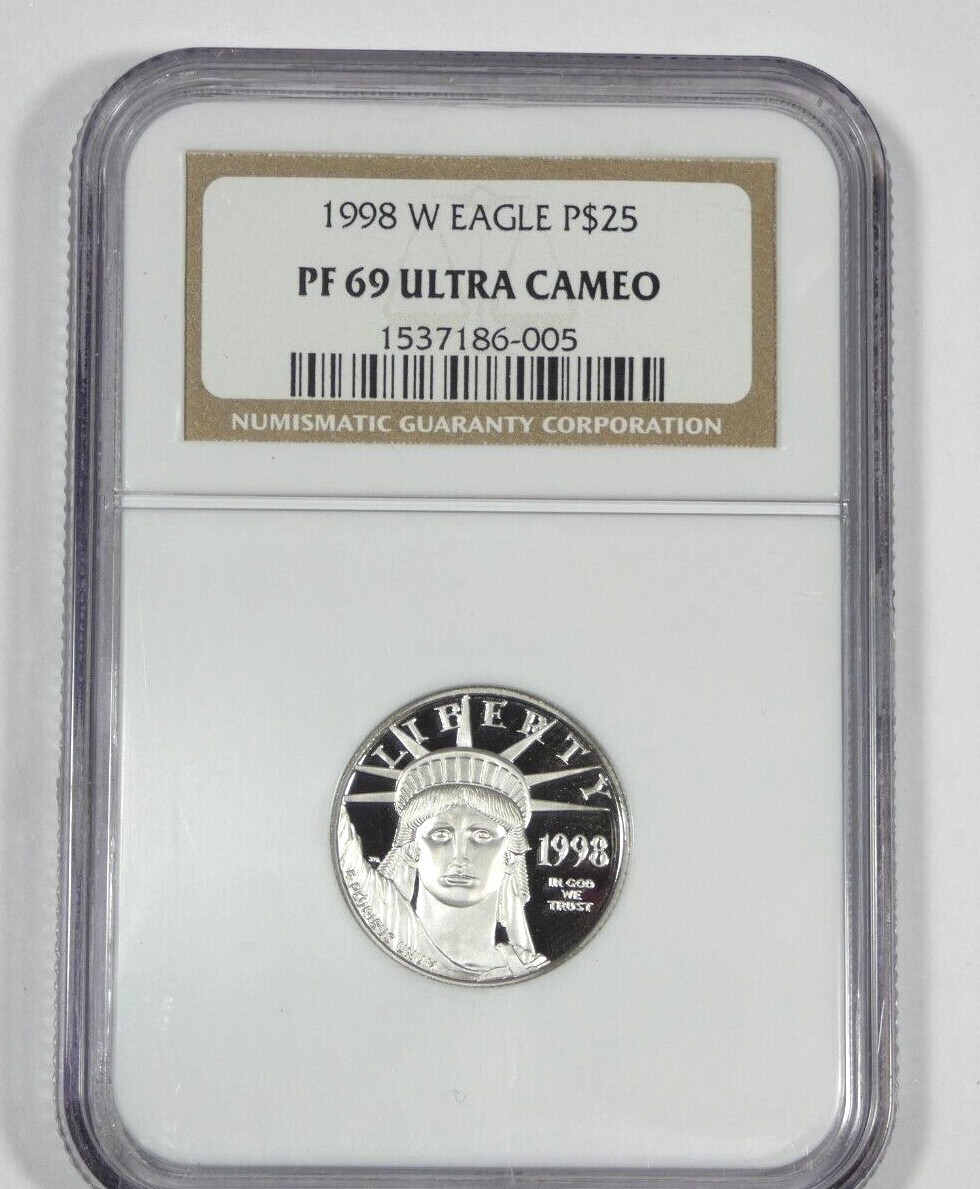 1998 American Eagle Platinum Proof 4枚セット 1998-w-4-coin-proof-american-