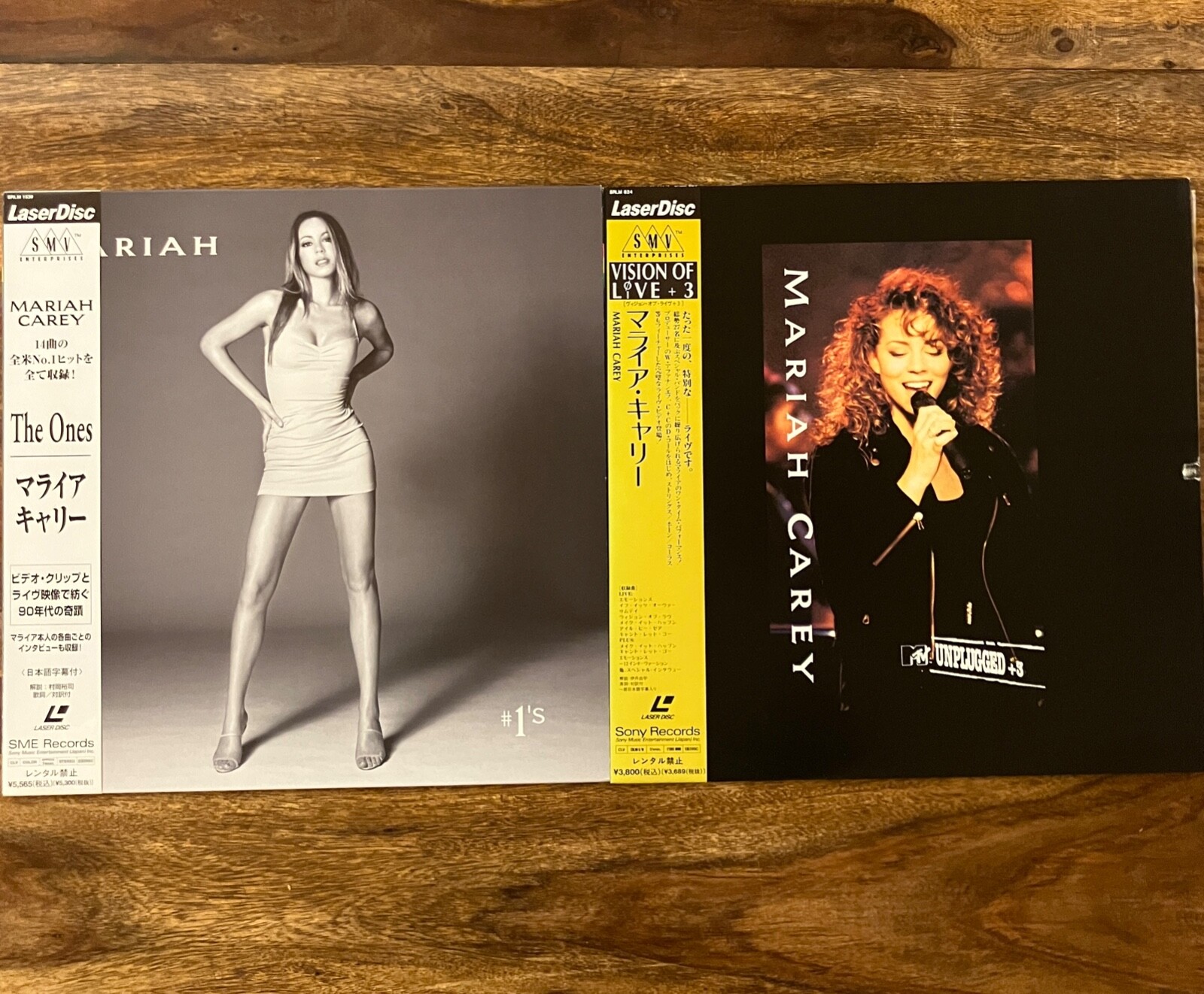 Mariah Carey: The Ones (1999) & Vision Of Live+3 (1992) JapanUsed Laserdisc 2Set