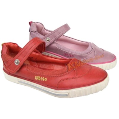 Indigo sportliche Mädchen Ballerina in 2 Farben NEU Gr.31-39
