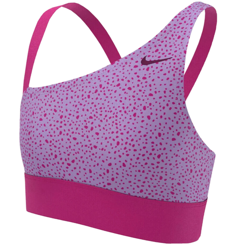 NEW Nike Girls' Asymmetrical Top Swimsuit Pink X-LARGE NESSC725-672 - Picture 3 of 3