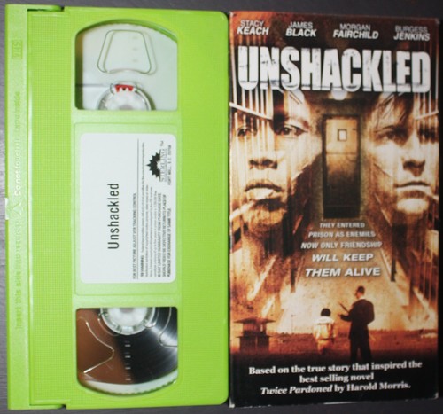 UNSHACKLED (vhs) Stacy Keach, James Black, Morgan Fairchild. VG. Rare. Drama. NR