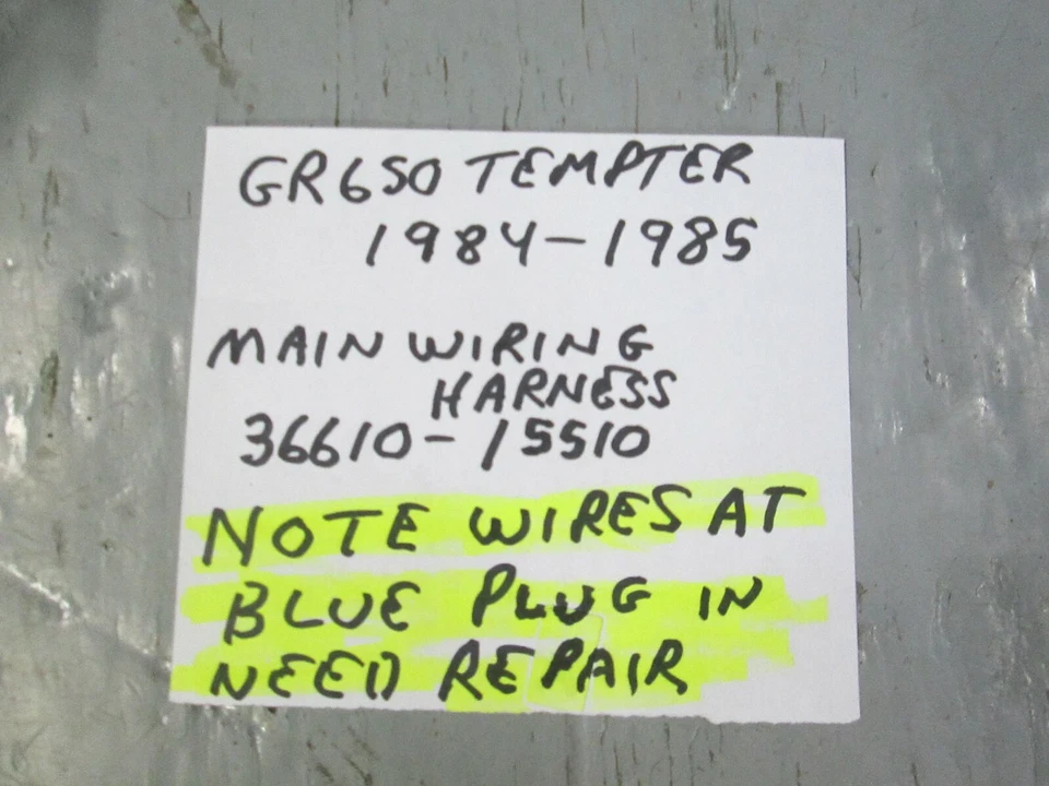 Suzuki 1984 - 1985 GR650 TEMPTER Main wiring Harness , 36610-15510 - Image 3 of 4