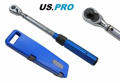 US PRO INDUSTRIAL 3/8'' DR Drehmomentschlüssel 5 - 25 NM bidirektionaler Ratschenkopf