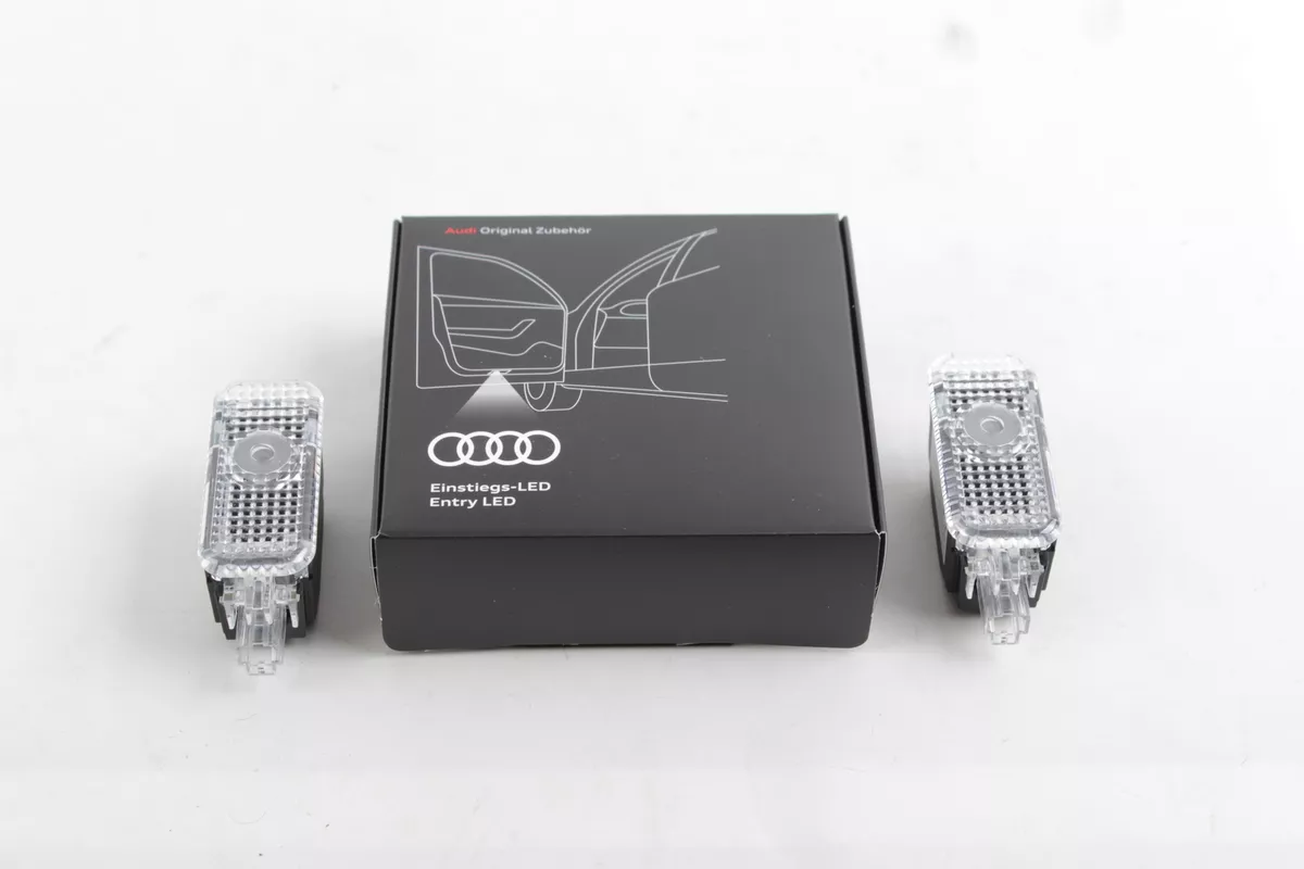 Original Audi LED entry lights Door Projectors Audi rings with  gecko4G0052133K