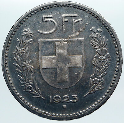 8/10迄２０％off スイス連邦　ウィリアム テル ５フラン銀貨　１９２３ Ｂ fit=scale-down,w=1200