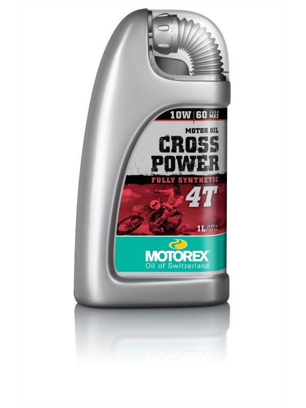Huile moteur Motorex Cross Power 4T 10W60 lubrifiant moto tout-terrain 100% synthèse