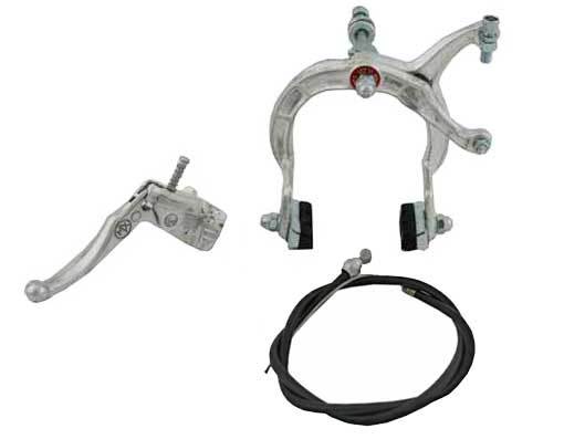 Freno Anteriore In Lega Cromata Per Bici BMX | Set Freni Bianco MX | Ricambio BMX 113040