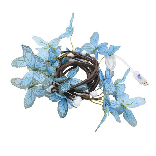 Gefälschte Schmetterling dekorative Ranken Lichter 8 Modi USB Powered LED für Wanddekorationen