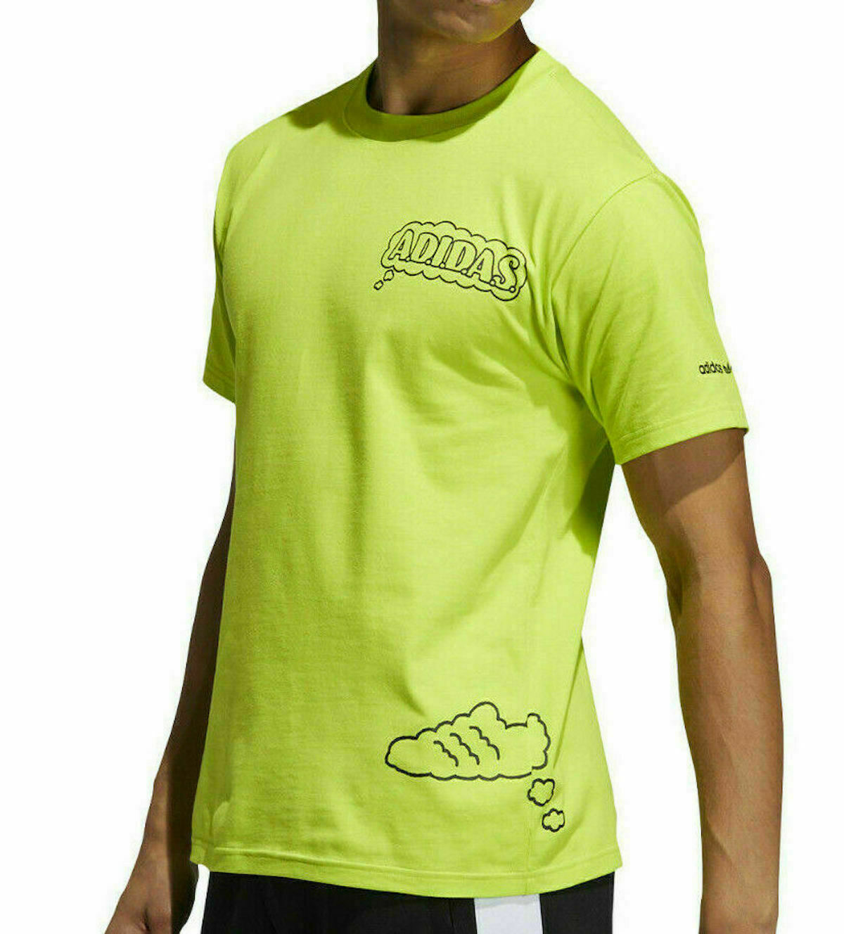NWT adidas H16231 Mens Cyber Green All Day I Dream About Sneakers T-Shirt 6390₽