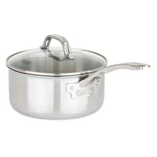 Viking 3-Ply Stainless Steel 2.25 Quart (2.1 Liters) Saucepan / Pot Glass Lid