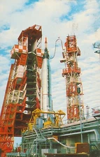 NASA JOHN F KENNEDY SPACE CENTER ATLAS-MERCURY postmark 1973