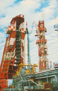 NASA JOHN F KENNEDY SPACE CENTER ATLAS-MERCURY postmark 1973