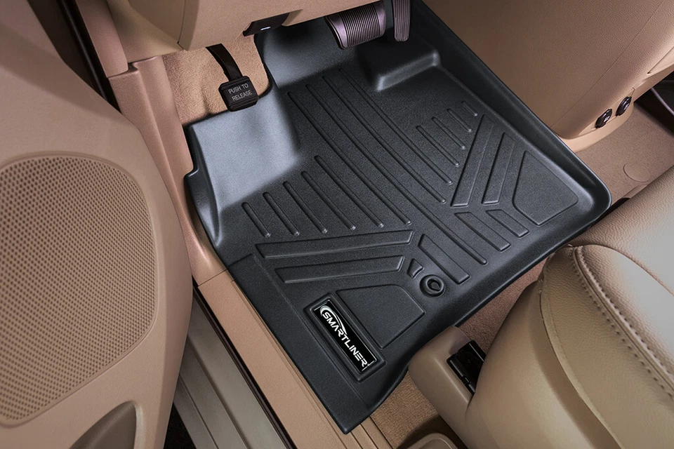 SMARTLINER Custom Fit Floor Mats 1st Row Liner Set 2008-2020 Dodge Grand Caravan Foto 2 de 4