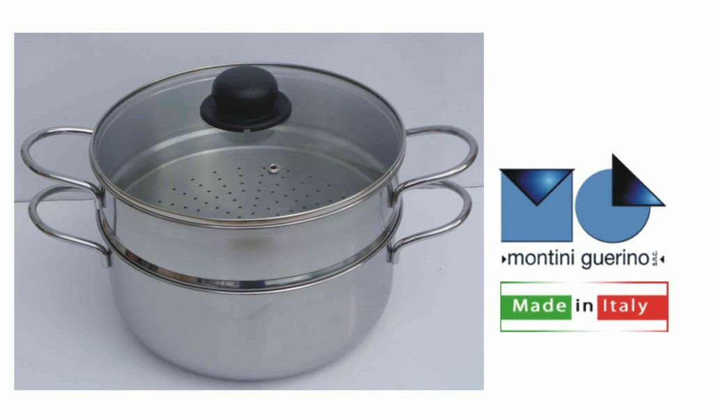 VAPORIERA SET 3 PZ. CM.24 INOX DAISY