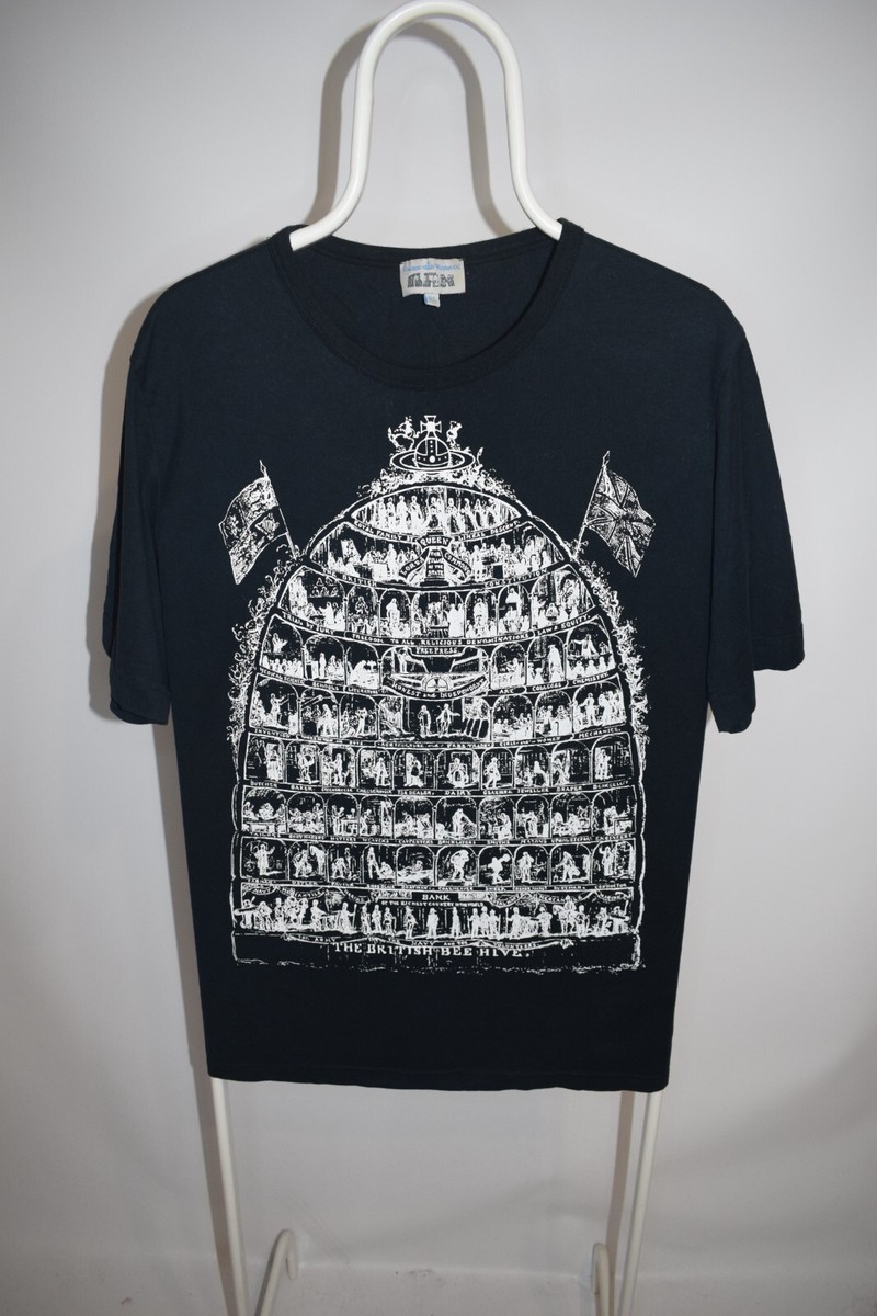 Vivienne Westwood MAN T-Shirt The British Bee Hive Orb Print