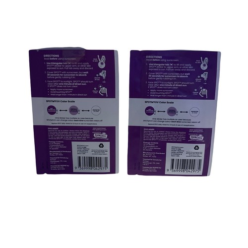 2 Pack Spot My UV Detection Sticker With Derma True, 12 Stickers Each - Picture 5 of 7