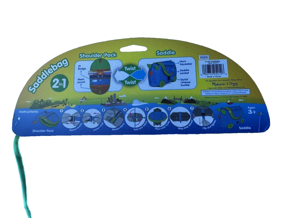 3 Alforjas TRUNKI 2 en 1 Cómodas Sillín Paquete de Hombro Verde Azul Naranja NUEVO Cuerno Foto 3 de 4