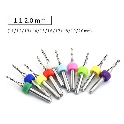10 Stück Hartmetall Micro Mini CNC Bohrer Bit Set für Leiterplatten - Bild 13 von 21