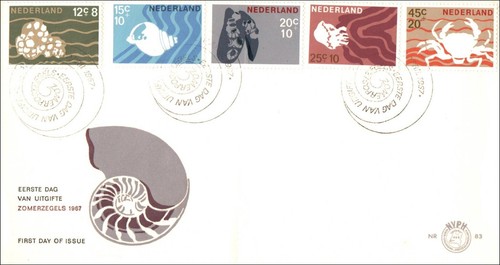 1967 Netherlands Red Cross Anniversary & Charity Stamps 2 First Day Cover FDC - Picture 2 of 3