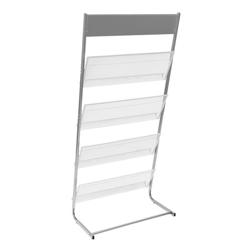 4 Tier Free Standing Magazine Rack Business Office Comic Display Organizer Stand - Picture 7 of 20