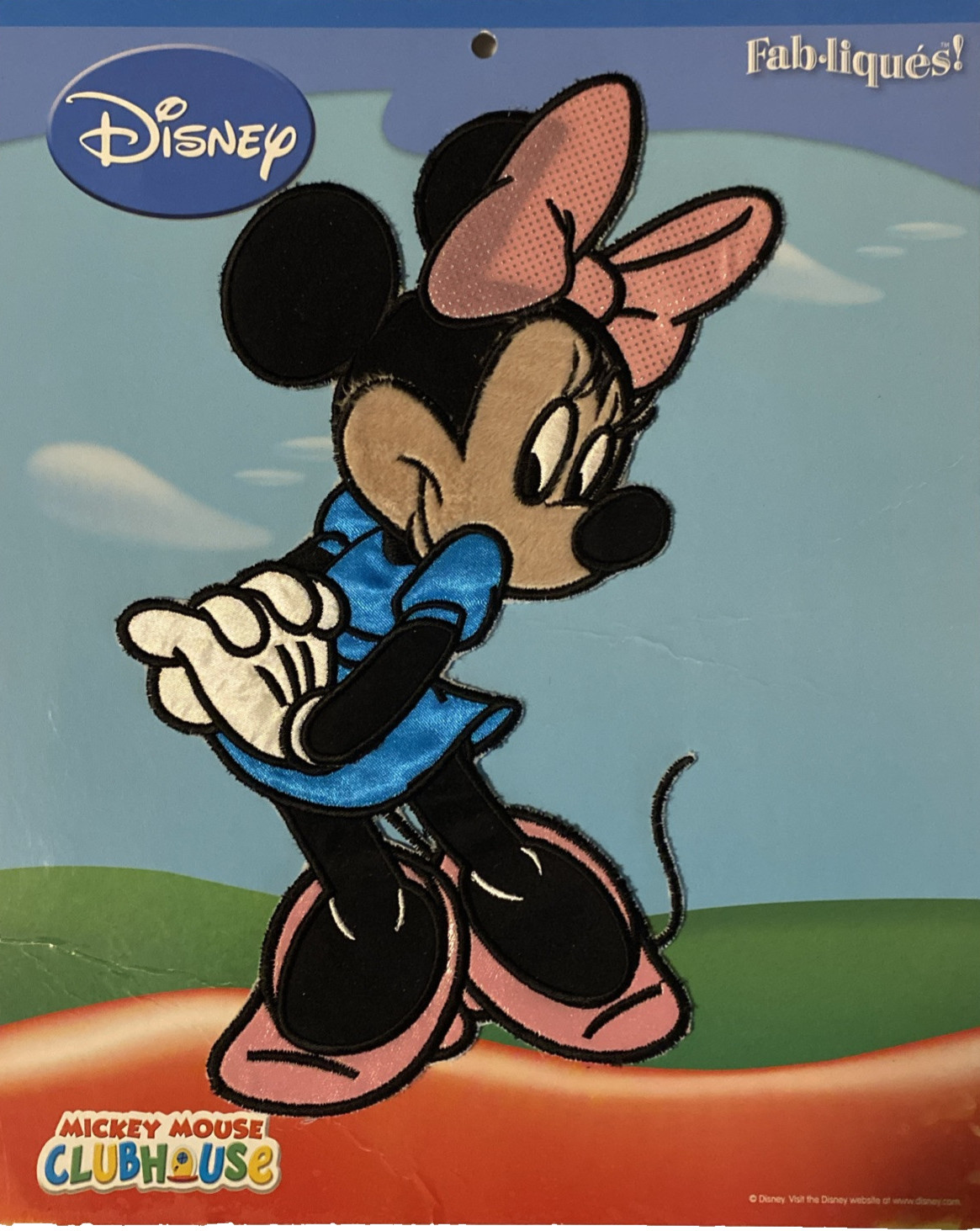 Disney Minnie Mouse Sew-On Patch Mickey Mouse Clubhouse Colorful Embroidered NEW