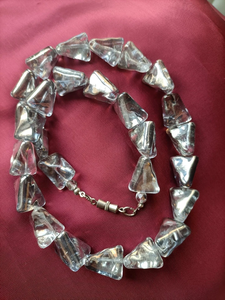 Collana di Vetro perle Veneziane Vintage autentico murano made in Italy,raro. - Immagine 3 di 4