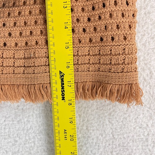 House of Harlow 1960 Orange Crochet Knit Tank Top Womens Cropped Size Large - Picture 6 of 11