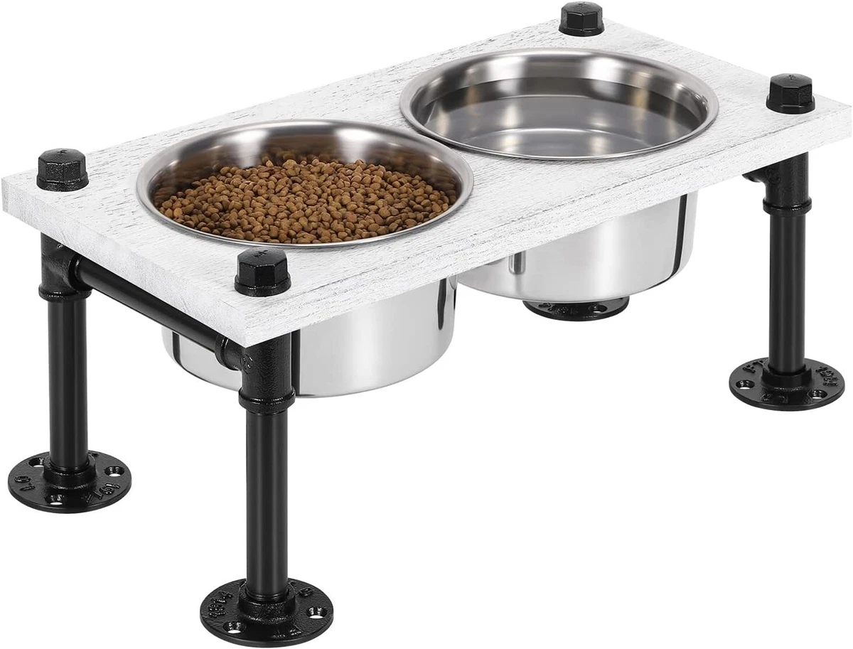 Industrial Pet Bowl Large Raised Dog Bowls Stand Stainless Steel Food Water  Bowl