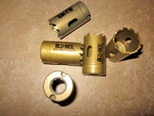 4 PACK NEW BLU MOL Hole Saw C20 1-1/4 Inch  CARBIDE Tipped 32MM BLU-MOL USA 1.25