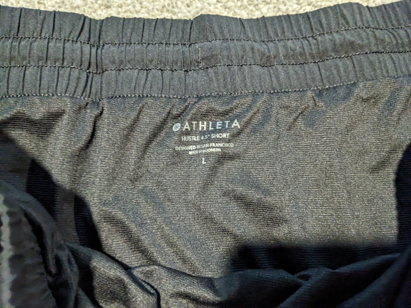 athleta hustle 4.5 athletic running lined activewear shorts