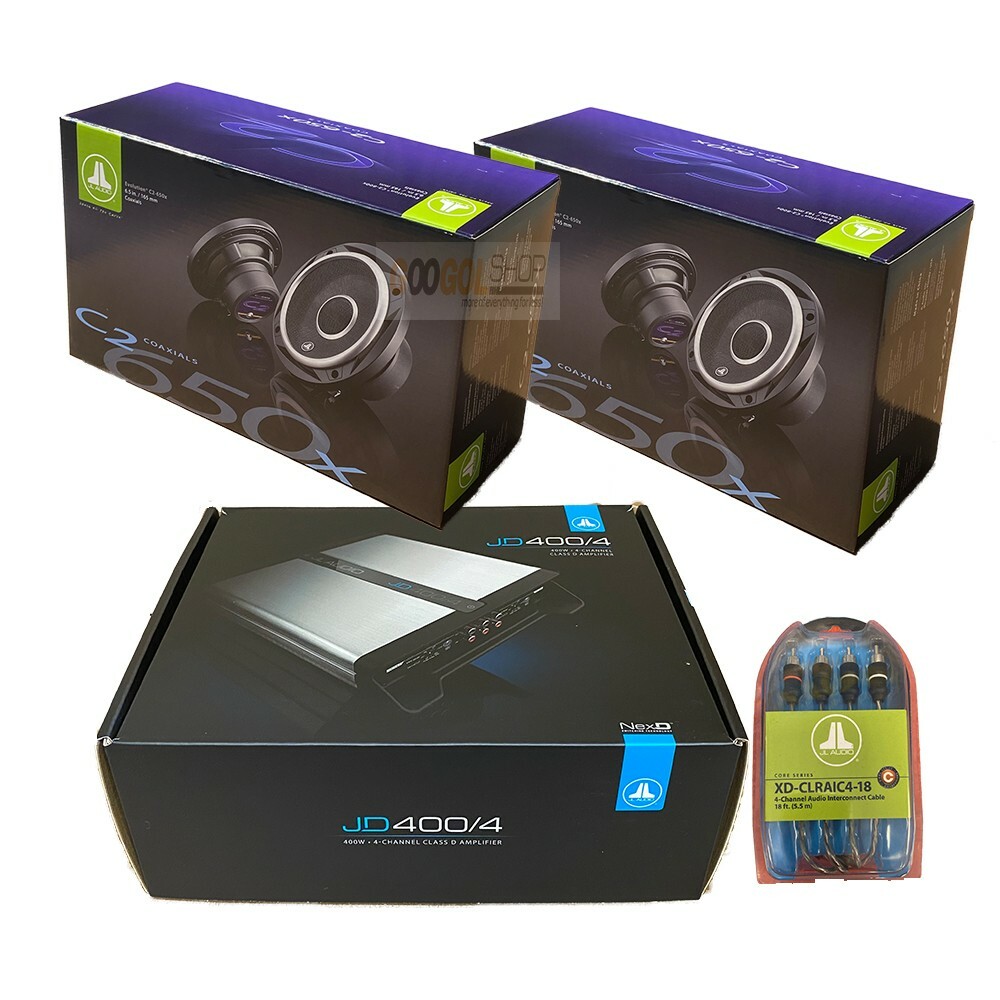 JL Audio C2-65 коаксиальные динамики на переднейзадней двери 4-канальный усилитель серии JD 122390₽