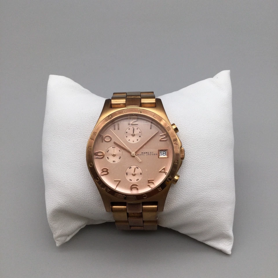 Reloj Cronógrafo Marc By Marc Jacobs Henry Hombre 38mm Fecha Batería Nueva 6.25" Foto 2 de 4