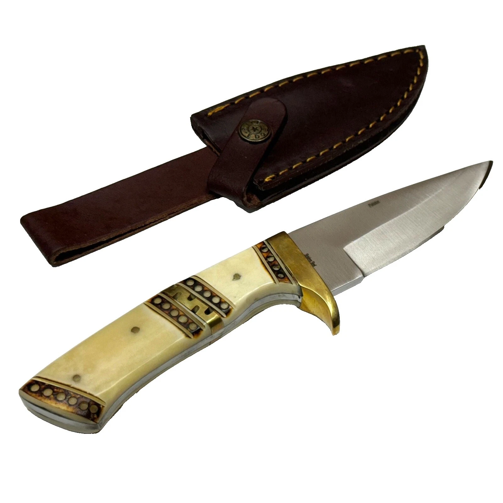 Brass Handle Collectible Vintage Custom & Handmade Fixed Blade Knives