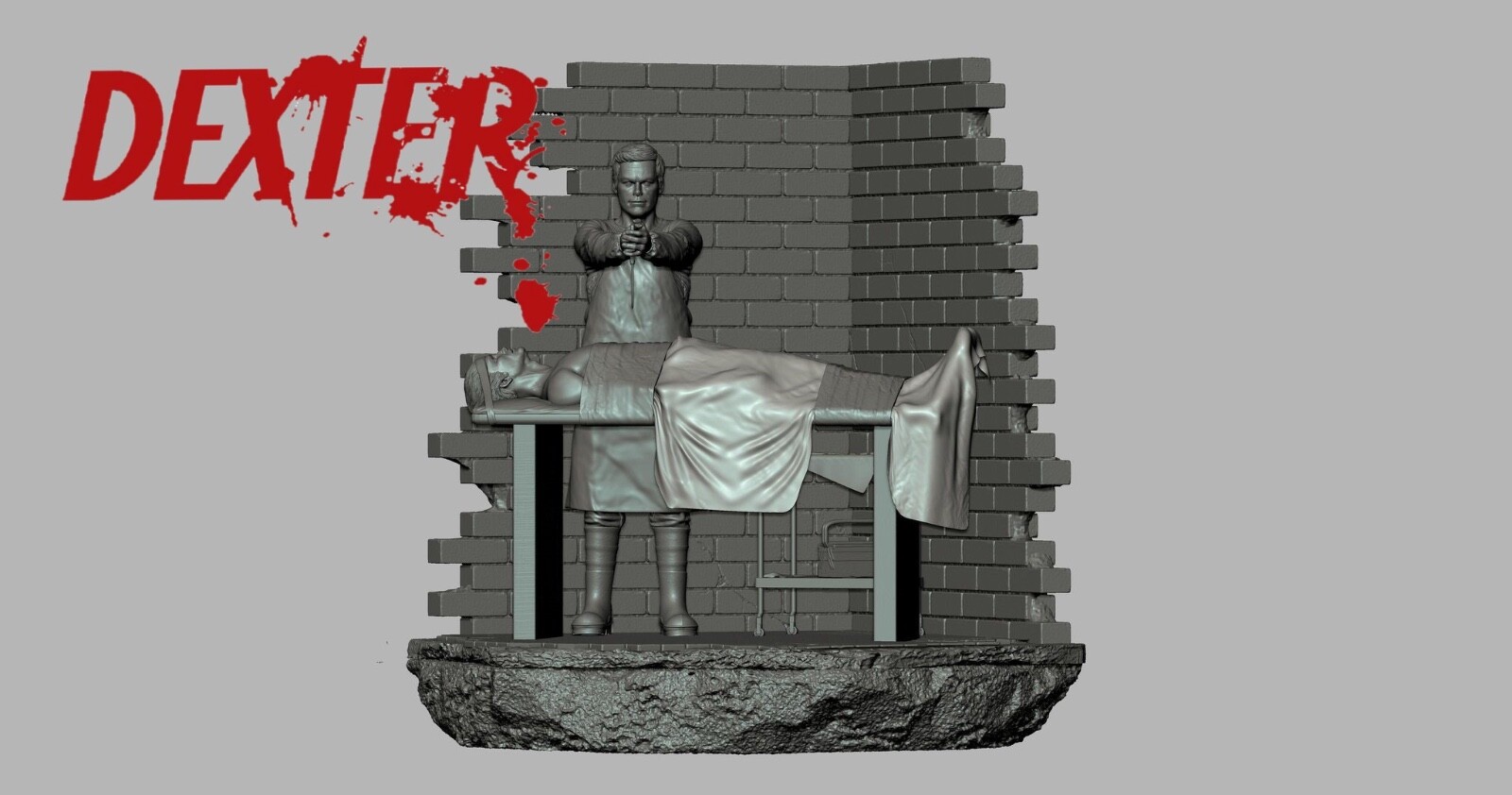 Dexter Morgan resin scale model kit unpainted 3d print