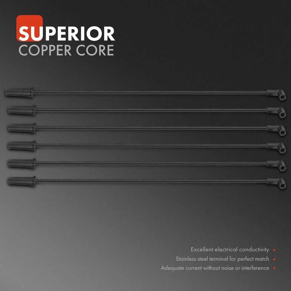 Juego de 6 cables de bujía para Chrysler Town & Country Dodge Grand Caravan 1997-2000 Foto 2 de 4