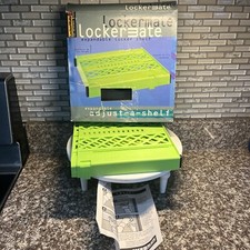 Lockermate Adjust-a-Shelf Expandable Locker Shelf for Standard Lockers Green