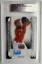 2021 Leaf Metal Draft PP Proof Clear Black Wes Kath Autograph RC 1/1 Auto