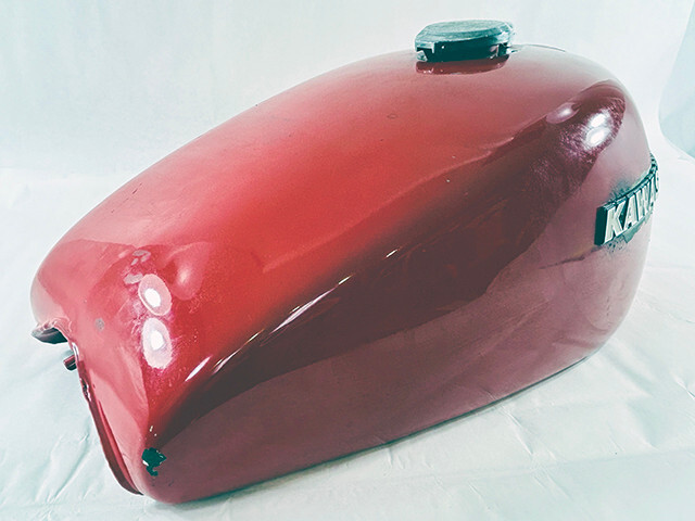 Native-Works TANK 190 ネイティブワークス 2002-03 Kawasaki EX250F Gas Tank 02 250R Fuel Tank Has Rust