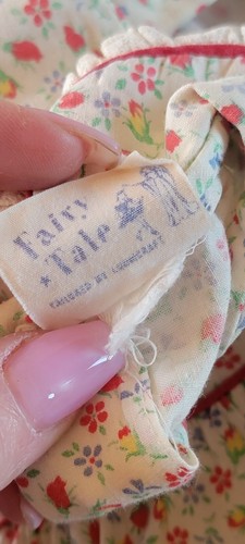 Vintage Little Girls Dress Strawberries Ruffles Fairytale 40's 50's Easter - Picture 5 of 10