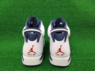 Jordan 6バスケットボールシューズ US 9.5 ホワイト/グレー NIKE AIR JORDAN 6 RINGS (GS) WHITE-TROPICAL T SZ 6.5Y-WOMENS